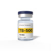 Vial labeled TB-500 with NX Peptide Therapeutics branding on a white background