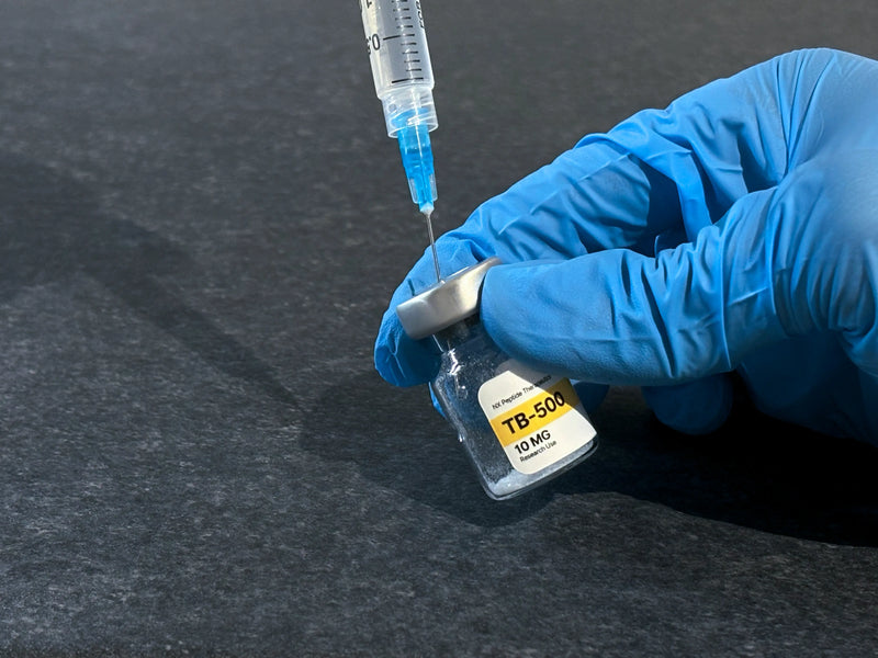 Injecting water gently down the glass wall