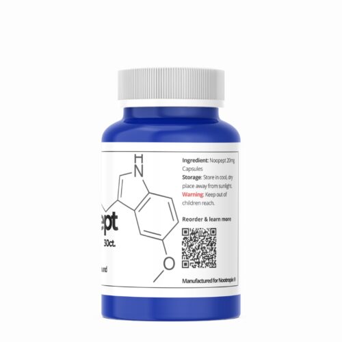 Buy Noopept 20 mg Capsules 30ct Nootropics Product Image for Nootropix Dubai UAE Sideview